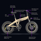 Parts of Himo ZB20 48V 250W 20'' Fat Tire Foldable Electric Bike