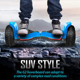 G2 Warrior 8.5 Inch All Terrain Hoverboard Blue 002