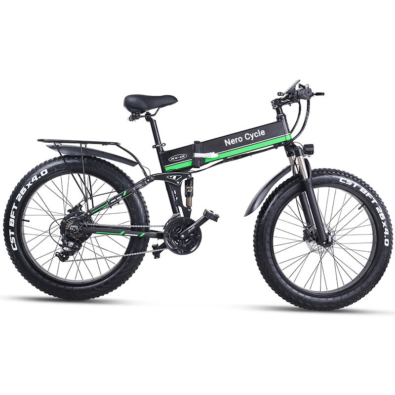 xxcy ms01 elektrofahrrad Nero Cycle MX01 48V 1000W 26" Fat Tire Electric Folding Bike
