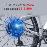 Brushless motor of Himo C26 48V 250W 26" Electric Bicycle