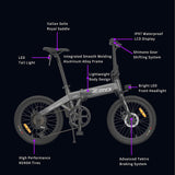 Himo Z20 36V 250W 20" Folding Electric Bike 03