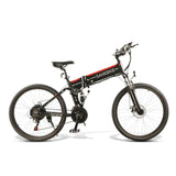 Samebike LO26 26 Inch Folding Electric Bike 48V 500W Motor Electric Bicycle Black