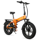 Samebike T7 750W 20Inch Fat Tire Electric Folding Bike Orange 01